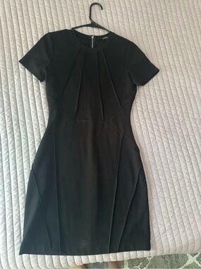 Express Black Short-Sleeve Mini Dress